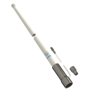 Pacific Aerials P6053 - VHF 1.8M ULTRAGLASS ANTENNA - 1.8m VHF 6dB Chrome Ferrule High Performance w/ 5m FastFit Connector Cable (No Mount)