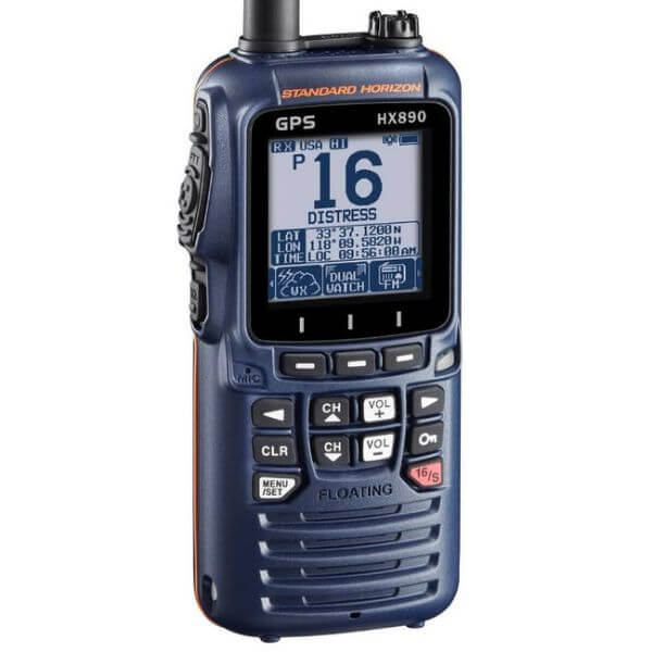 Standard Horizon HX-890 Floating Watt Class H DSC Handheld VHF/GPS BLUE  South Africa's Leading Marine Radio Online Store